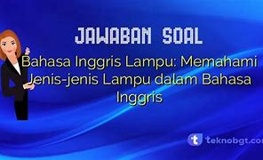 Lampu Ajaib Bahasa Inggris